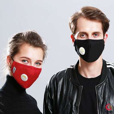 Reasonable Price Factory Supplier Face Mask Anti Dust Anti Pollution Reusable Fashion Unisex Mask with Carbon Filter Respirator