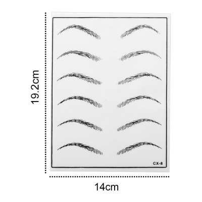 White Color Tattoo Silicone Practice Skin Microblading Practice Skin Sheet Double Side Supply