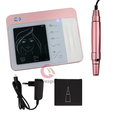 Intelligent full touch screen tattoo machine gun permanent makeup machine kit for eyebrow eyeliner mts